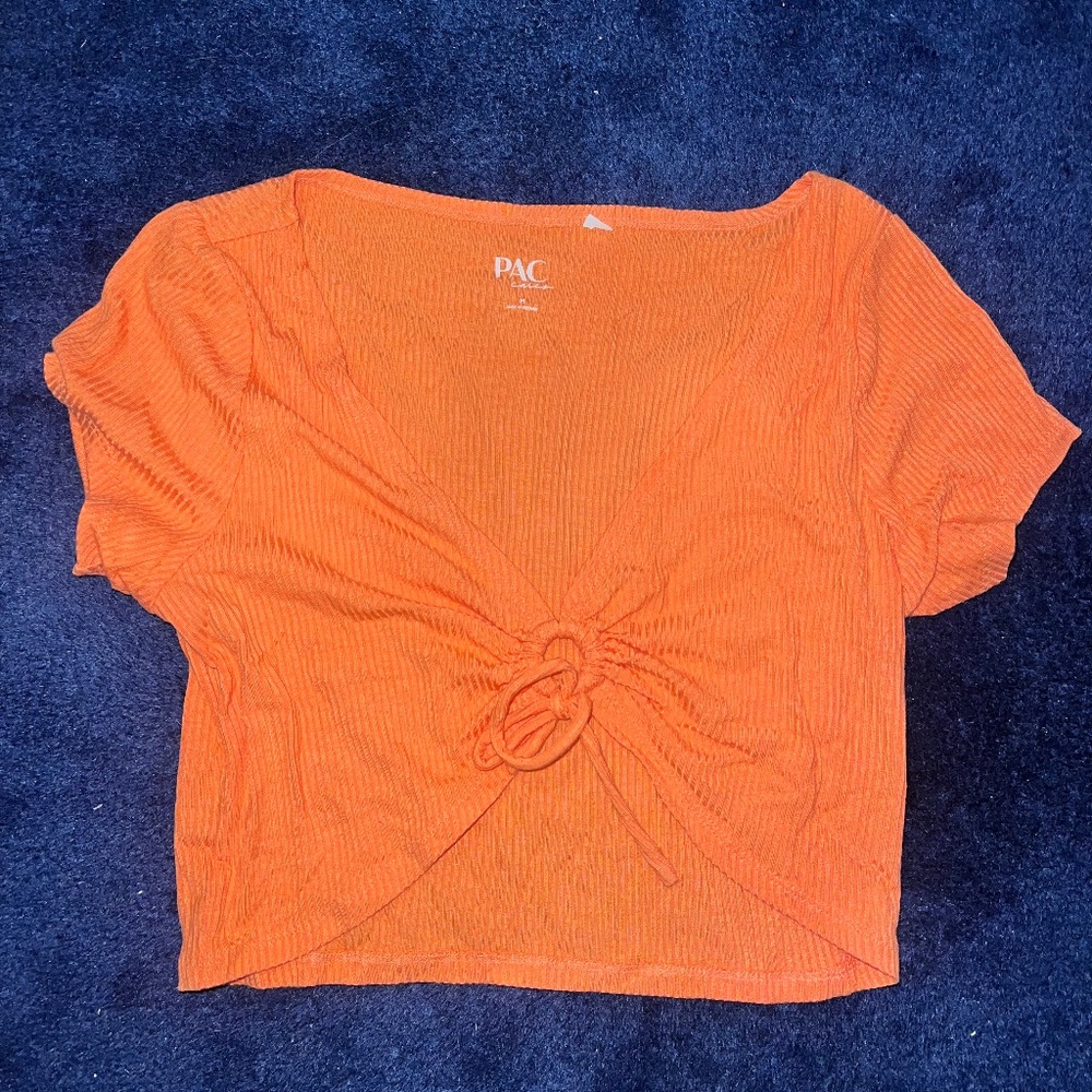 Orange Pacsun Keyhole Going Out Top Size M